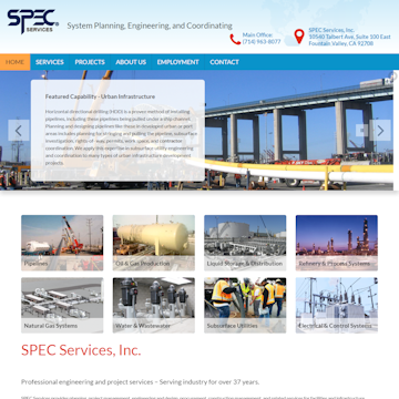kleine afbeelding van website SPEC Services